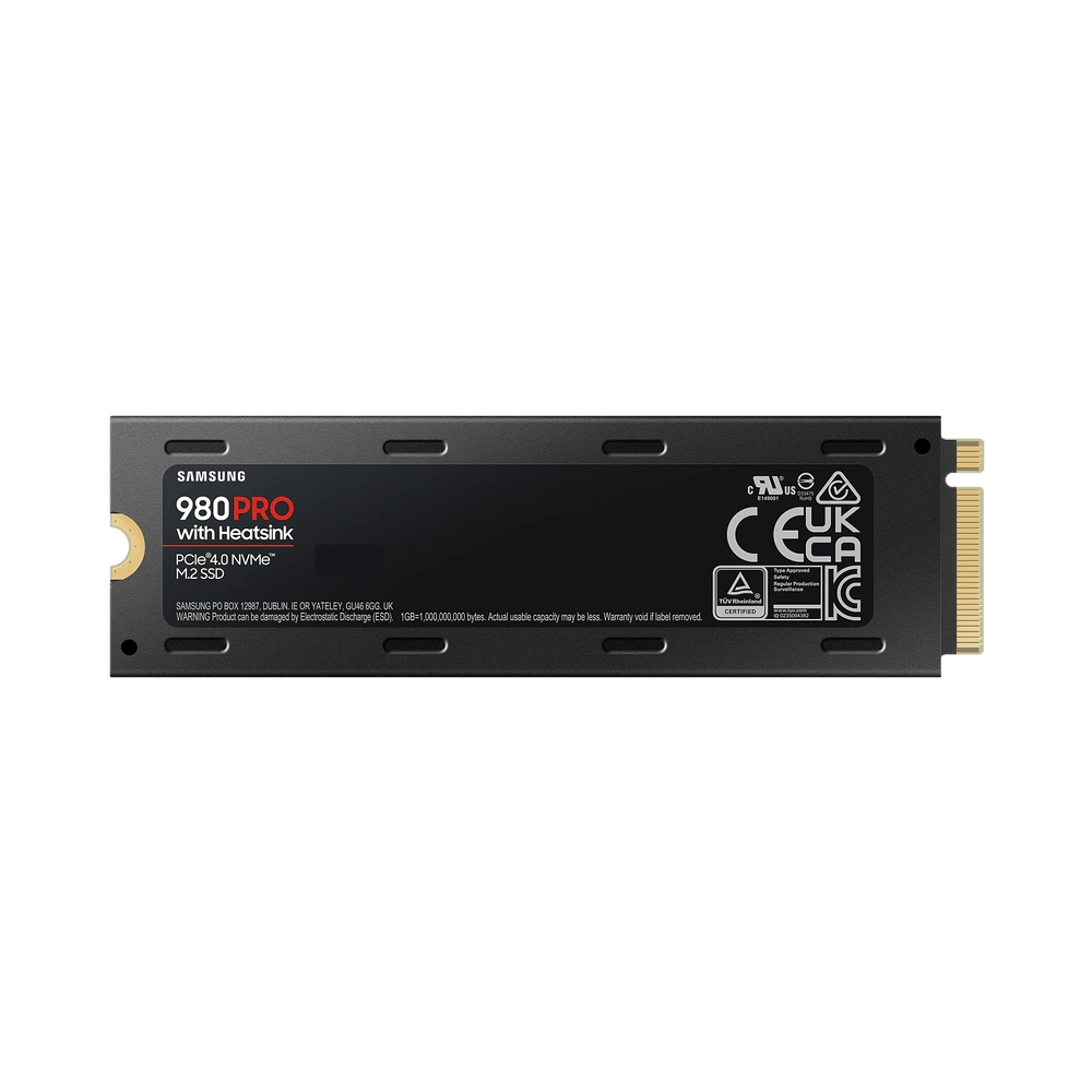 Samsung 980 Pro w/ Heatsink PCIe Gen4 NVMe M.2 SSD - Vektra Computers LLC Samsung 980 Pro w/ Heatsink PCIe Gen4 NVMe M.2 SSD - Vektra Computers LLC